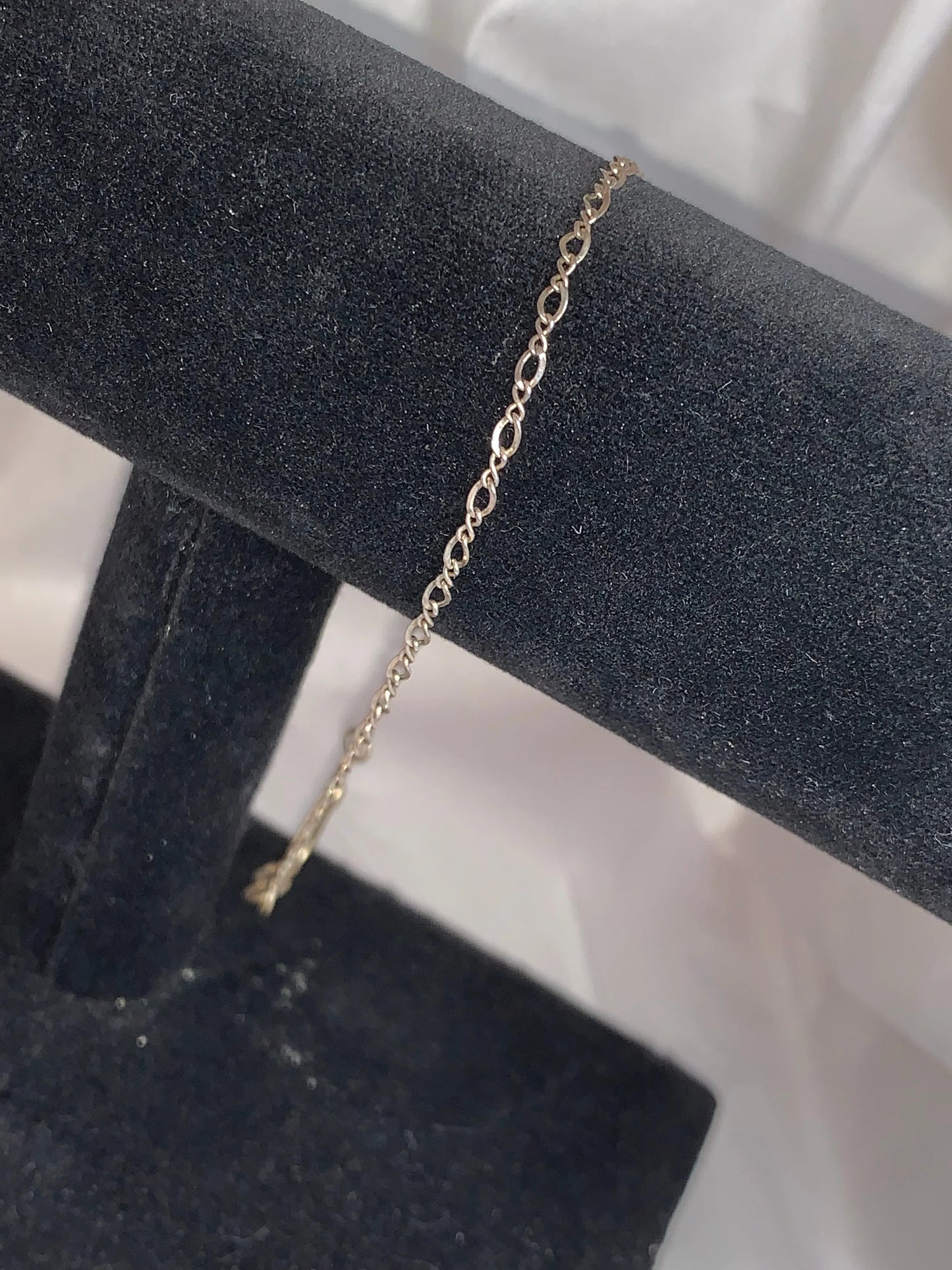 8 1/2" Long Sterling Silver Figure 8 Bracelet