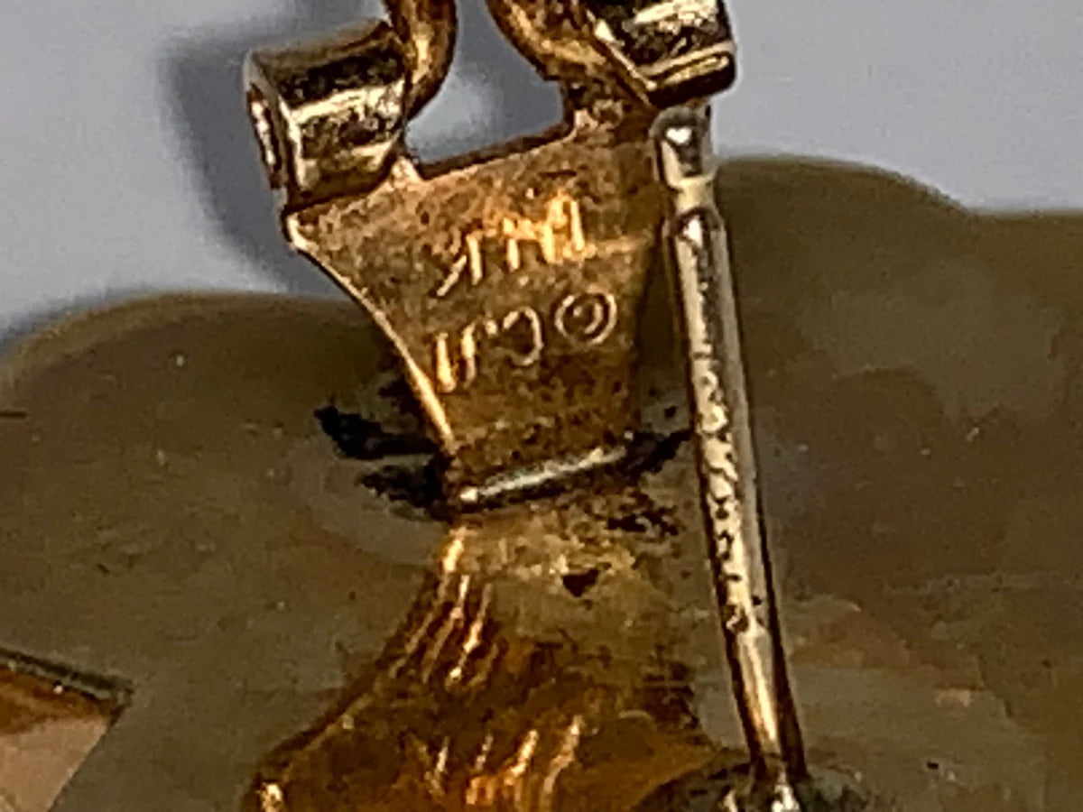14 Kt Gold X Shaped Earrings