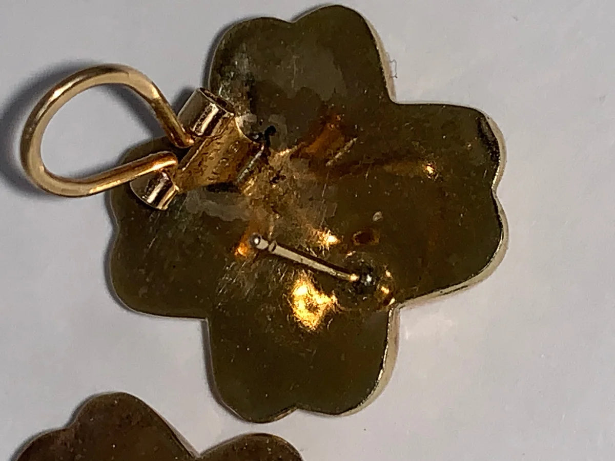 14 Kt Gold X Shaped Earrings