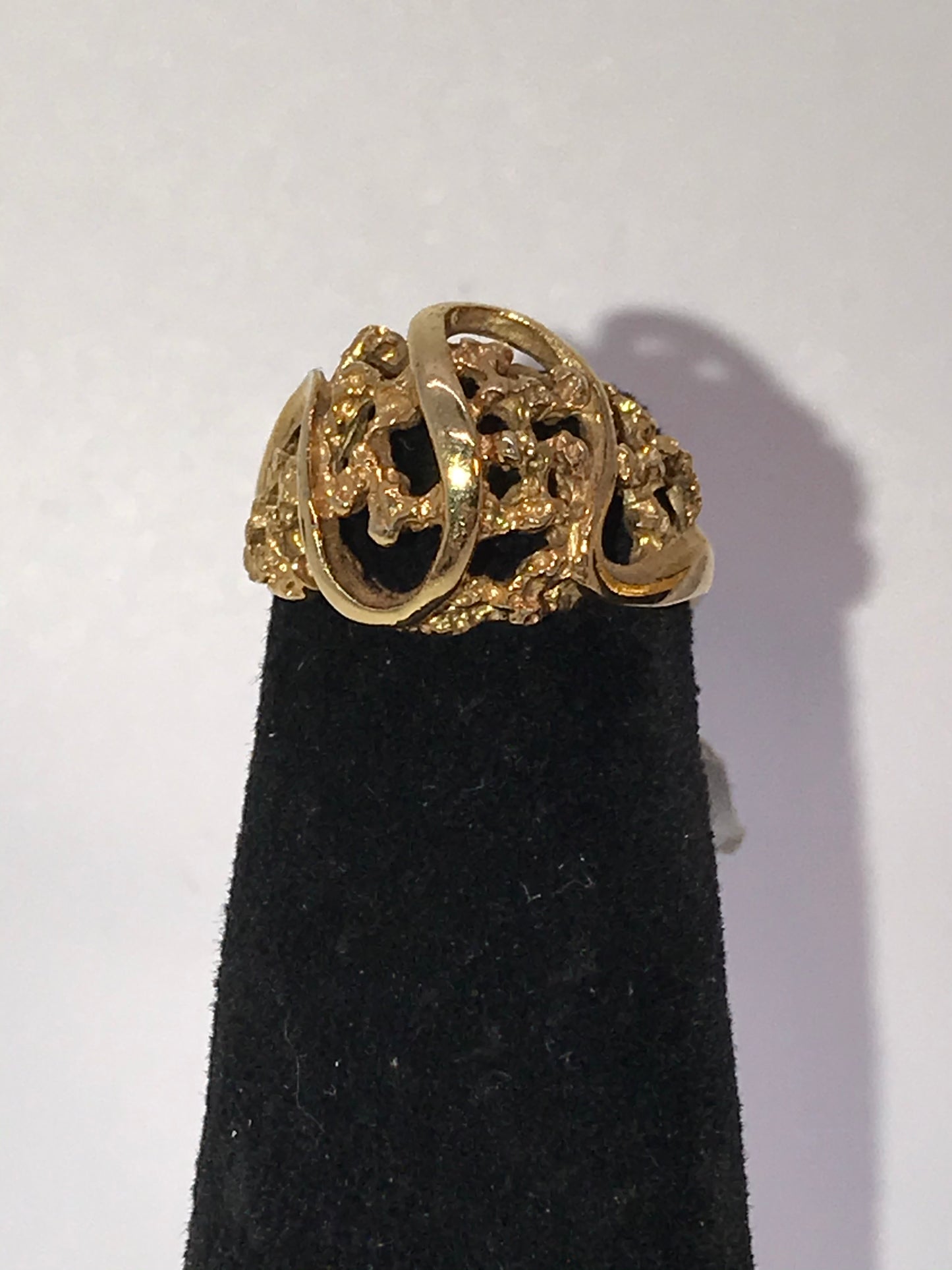 14 Kt Gp Ring, Pretty And Simple Design, Size 5