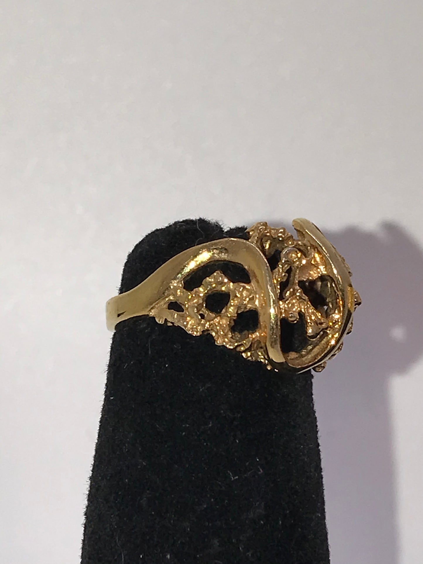 14 Kt Gp Ring, Pretty And Simple Design, Size 5